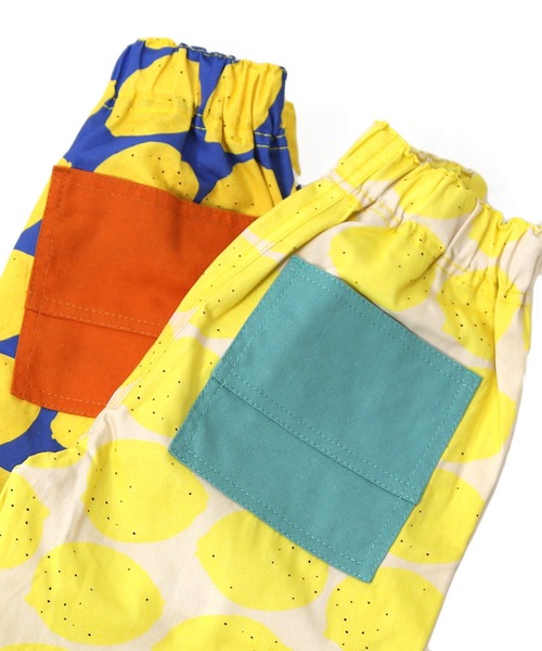 DILASH(ディラッシュ)の「レモン総柄PTハーフパンツ(4.5分丈)(その他パンツ・キッズ・グレー/ブルー・120/110/130/80/90/100/140)」の8枚目の写真