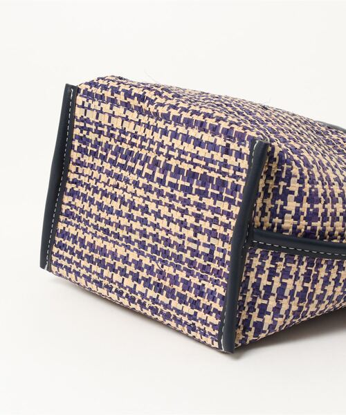 INTERPLANET（インタープラネット）の「ラフィアバッグ（かごバッグ・レディース・ピンク/ネイビー/ブルー・フリー）」の6枚目の写真