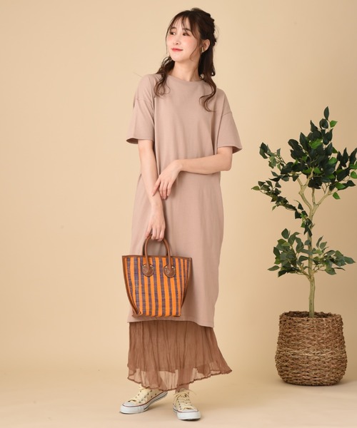 INTERPLANET（インタープラネット）の「ラフィアバッグ（かごバッグ・レディース・ピンク/ネイビー/ブルー・フリー）」の13枚目の写真