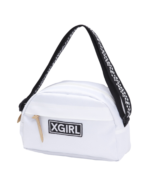 X-girl（エックスガール）の「【SEDA3月号掲載】STAR TAPE SHOULDER BAG（ショルダーバッグ・レディース・ホワイト/ブラック/パープル/ネイビー・ONE SIZE）」の2枚目の写真