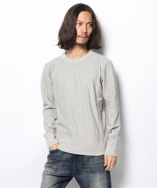 Champion（チャンピオン）の「Champion C3-E025 チャンピオン リバースウィーブ クルー スウェットシャツ（スウェット・メンズ・イエロー/グレー/レッド/ブラック・LARGE/MEDIUM/X-LARGE）」の3枚目の写真