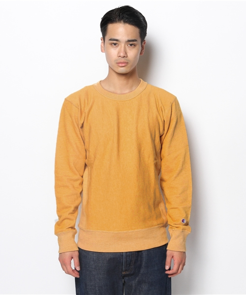 Champion（チャンピオン）の「Champion C3-E025 チャンピオン リバースウィーブ クルー スウェットシャツ（スウェット・メンズ・イエロー/グレー/レッド/ブラック・LARGE/MEDIUM/X-LARGE）」の7枚目の写真