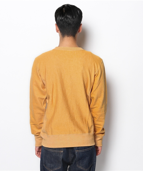 Champion（チャンピオン）の「Champion C3-E025 チャンピオン リバースウィーブ クルー スウェットシャツ（スウェット・メンズ・イエロー/グレー/レッド/ブラック・LARGE/MEDIUM/X-LARGE）」の9枚目の写真