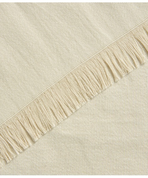 SIPULI（シプリ）の「ASAUCE MELER / アルティメイトピマコットンシャンブレーストール（ストール/ショール・レディース・ブラウン/サックスブルー・フリー）」の4枚目の写真