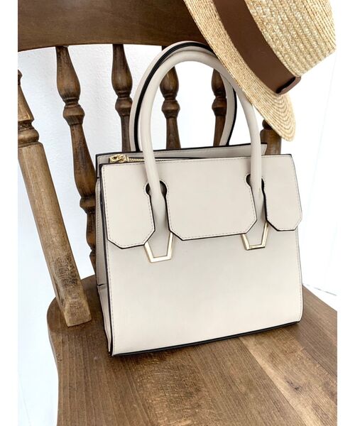 RESEXXY（リゼクシー）の「ゴールドポイントハンドバッグ（ハンドバッグ・レディース・ブラック/ベージュ/ブラウン・FREE）」の3枚目の写真