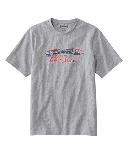 L.L.Bean（エルエルビーン）の「ケアフリー・アンシュリンカブル・ティ、半袖　グラフィック 1 ジャパン・フィット（Tシャツ/カットソー・メンズ・オレンジ/グレー系その他/ホワイト/ネイビー/ダークグリーン/レッド/ブルーグリーン/ヘザーグレー/ネイビー系1/ネイビー系2/グレー系その他2/グレー系その他3/ブラック系その他/ブラック/ホワイト系その他/ホワイト系その他2/ホワイト系その他4/レッド系1/ネイビー系3/イエロー系/グレー系その他4/ホワイト系その他3/グレー系その他5/グリーン系/ホワイト系その他6/ネイビー系5/グレー系その他7/グリーン系2/グレー系その他6/エメラルド/ホワイト系その他5/ネイビー系4/グレー系/ホワイト系その他7/ブルー系/ブルー系1/ライトブルー/ブラック系その他2/ネイビー系6/ホワイト系1/グレー系2・X-LARGE/SMALL/LARGE/MEDIUM/XX-LARGE）」の20枚目の写真