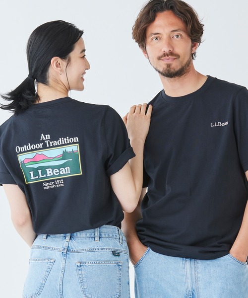 L.L.Bean（エルエルビーン）の「ケアフリー・アンシュリンカブル・ティ、半袖　グラフィック 1 ジャパン・フィット（Tシャツ/カットソー・メンズ・オレンジ/グレー系その他/ホワイト/ネイビー/ダークグリーン/レッド/ブルーグリーン/ヘザーグレー/ネイビー系1/ネイビー系2/グレー系その他2/グレー系その他3/ブラック系その他/ブラック/ホワイト系その他/ホワイト系その他2/ホワイト系その他4/レッド系1/ネイビー系3/イエロー系/グレー系その他4/ホワイト系その他3/グレー系その他5/グリーン系/ホワイト系その他6/ネイビー系5/グレー系その他7/グリーン系2/グレー系その他6/エメラルド/ホワイト系その他5/ネイビー系4/グレー系/ホワイト系その他7/ブルー系/ブルー系1/ライトブルー/ブラック系その他2/ネイビー系6/ホワイト系1/グレー系2・X-LARGE/SMALL/LARGE/MEDIUM/XX-LARGE）」の10枚目の写真