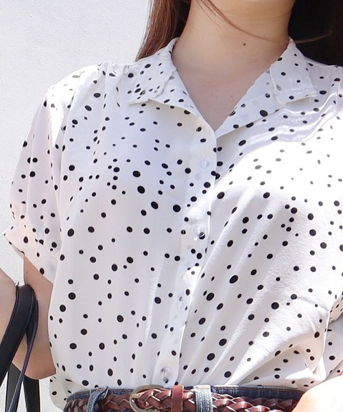 TODAYFUL（トゥデイフル）の「ドットドレスシャツ（シャツ