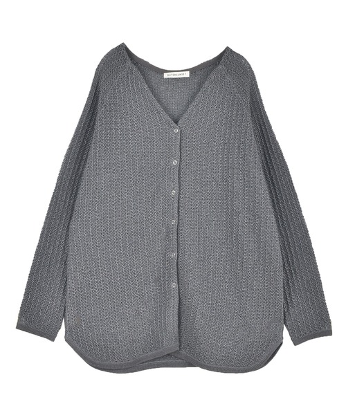OUTERSUNSET（アウターサンセット）の「斜め button cardigan