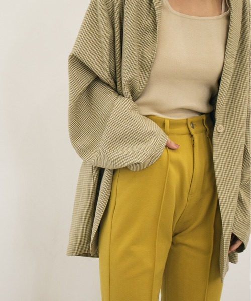 Kastane（カスタネ）の「チェックBIGジャケット（テーラードジャケット・レディース・ベージュ・FREE）」の3枚目の写真