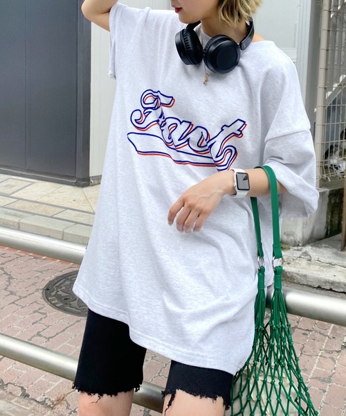 WHO'S WHO gallery（フーズフーギャラリー）の「COOPER FACTフロッキーTEE（Tシャツ/カットソー・メンズ・ネイビー/ブラック/ブルー/アッシュグレー・FREE）」の6枚目の写真