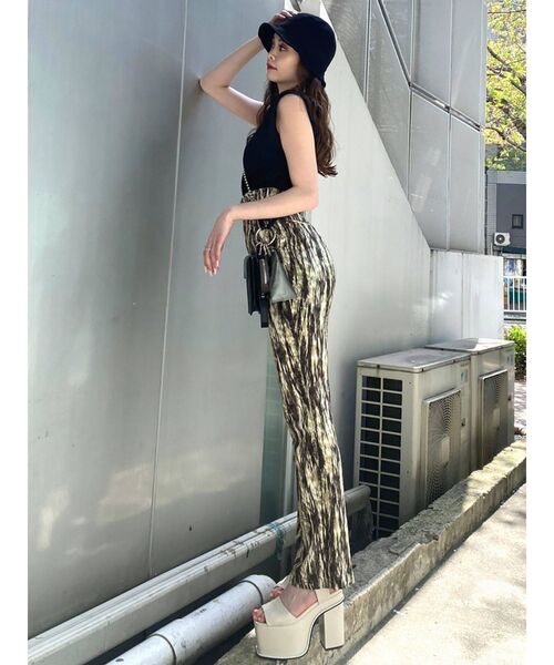 EMODA（エモダ）の「ウェーブテクスチャーハイウエストパンツ（その他パンツ・レディース・ブラック/その他/その他1・SMALL/MEDIUM）」の14枚目の写真