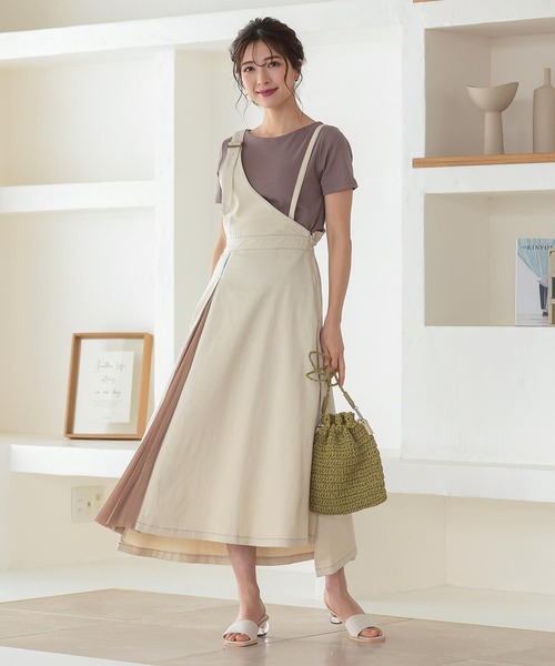 KOBE LETTUCE(コウベレタス)の「ウッドハンドル巾着ショルダーバッグ(ショルダーバッグ・レディース・グリーン/グレイッシュベージュ/ピンク/ライトベージュ・FREE)」の10枚目の写真