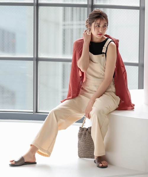 KOBE LETTUCE(コウベレタス)の「ウッドハンドル巾着ショルダーバッグ(ショルダーバッグ・レディース・グリーン/グレイッシュベージュ/ピンク/ライトベージュ・FREE)」の12枚目の写真