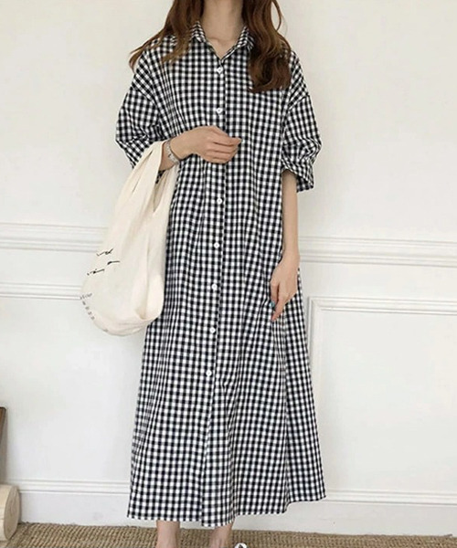 AMELY（エミリー）の「ロングシャツワンピース（ワンピース・レディース・ベージュ/ブラック/グレー系その他/ブルー系その他・C/フリー）」の17枚目の写真