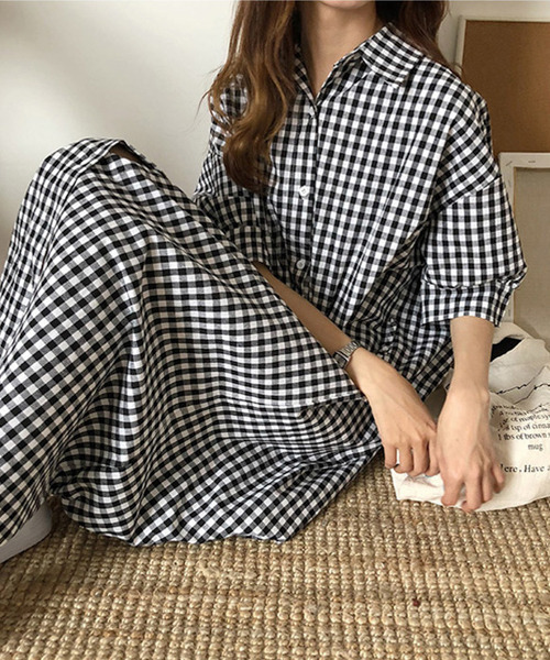 AMELY（エミリー）の「ロングシャツワンピース（ワンピース・レディース・ベージュ/ブラック/グレー系その他/ブルー系その他・C/フリー）」の21枚目の写真