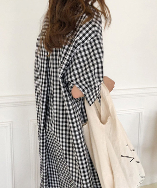 AMELY（エミリー）の「ロングシャツワンピース（ワンピース・レディース・ベージュ/ブラック/グレー系その他/ブルー系その他・C/フリー）」の18枚目の写真