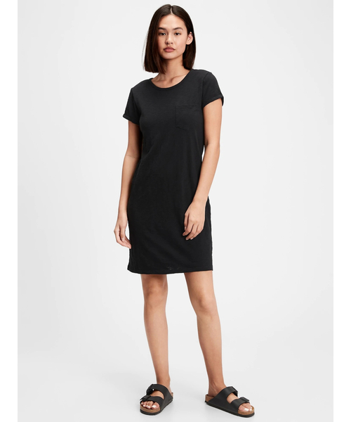 GAP（ギャップ）の「ポケットtシャツワンピース（ワンピース・レディース・グリーン/ブラック・M/S/XXS/L/XL/XS）」の2枚目の写真