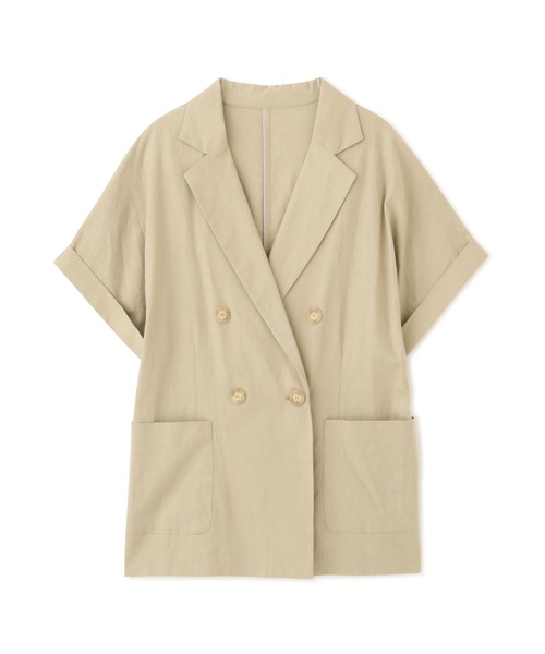 NATURAL BEAUTY BASIC（ナチュラルビューティーベーシック）の「リネン混リラックステーラードジャケット/0171255670（テーラードジャケット・レディース・ブラウン/ベージュ・SMALL/MEDIUM）」の18枚目の写真