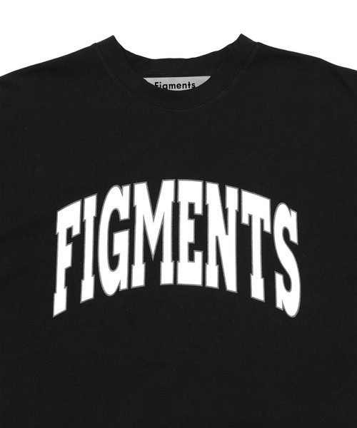 Figments（フィグメンツ）の「カレッジロゴTシャツ（Tシャツ/カットソー・レディース・ブラック/グレー/カーキ/ブルー・S/M/MEDIUM/SMALL）」の14枚目の写真