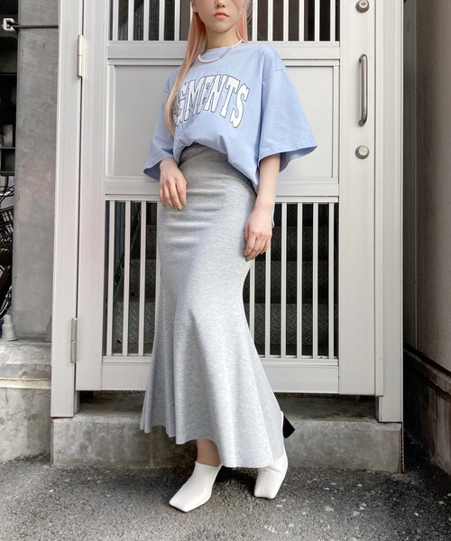 Figments（フィグメンツ）の「カレッジロゴTシャツ（Tシャツ/カットソー・レディース・ブラック/グレー/カーキ/ブルー・S/M/MEDIUM/SMALL）」の8枚目の写真