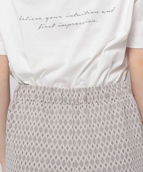 GLOBAL WORK（グローバルワーク）の「カットジャガードパンツ/950397（その他パンツ・レディース・ホワイト/ブラック・FREE）」の9枚目の写真