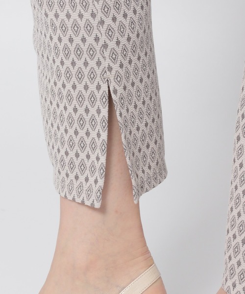 GLOBAL WORK（グローバルワーク）の「カットジャガードパンツ/950397（その他パンツ・レディース・ホワイト/ブラック・FREE）」の8枚目の写真