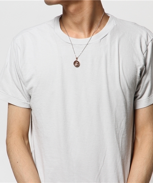 WEGO(ウィゴー)の「WEGO/ストーンサークルネックレス(ネックレス・メンズ・ピンク・FREE)」の3枚目の写真