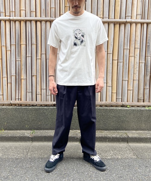 PARKS TOKYO SELECT（パークストウキョウセレクト）の「<AWM>MOSAIC ACTRESS半袖Tシャツ（Tシャツ/カットソー・メンズ・ブラック/ホワイト・LARGE/MEDIUM）」の8枚目の写真