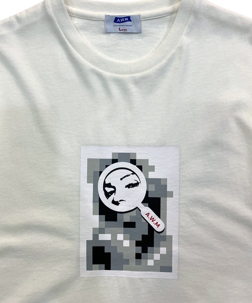 PARKS TOKYO SELECT（パークストウキョウセレクト）の「<AWM>MOSAIC ACTRESS半袖Tシャツ（Tシャツ/カットソー・メンズ・ブラック/ホワイト・LARGE/MEDIUM）」の4枚目の写真