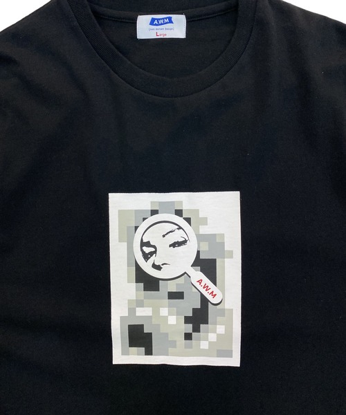 PARKS TOKYO SELECT（パークストウキョウセレクト）の「<AWM>MOSAIC ACTRESS半袖Tシャツ（Tシャツ/カットソー・メンズ・ブラック/ホワイト・LARGE/MEDIUM）」の3枚目の写真