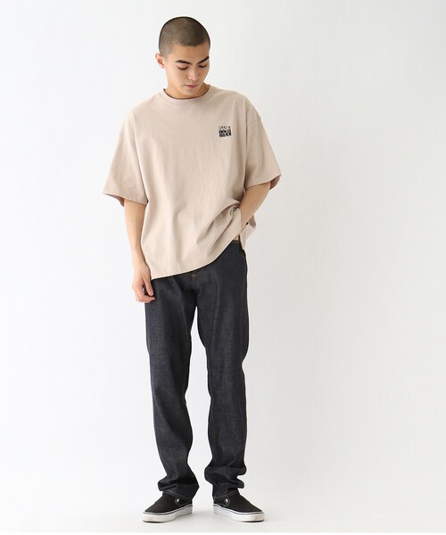 MINIONS（ミニオンズ）の「◆MINION ミニオン / バックプリント  コットン半袖Tシャツ（Tシャツ/カットソー・メンズ・アイボリー/ブラック/ベージュ・02/03/04）」の7枚目の写真