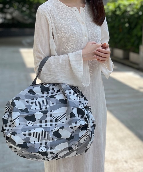 Shupatto(シュパット)の「【限定】マーナ MARNA Shupatto×クロスプラス コンパクトバッグ M エコバッグ ポケッタブル オリジナル シュパット(エコバッグ/サブバッグ・レディース・ホワイト/ライトグレー/オレンジ/ネイビー・M)」の11枚目の写真