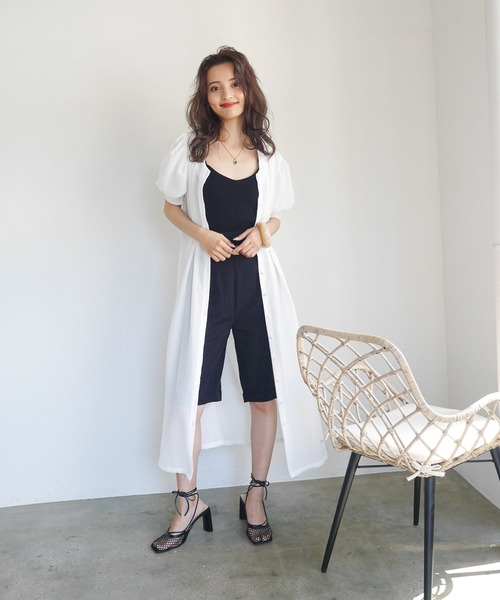 LADYMADE(レディメイド)の「ウエストタックパワショルワンピース(ワンピース・レディース・オフホワイト/イエロー/その他1・FREE)」の6枚目の写真