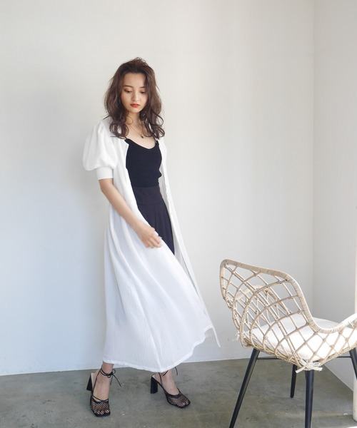 LADYMADE(レディメイド)の「ウエストタックパワショルワンピース(ワンピース・レディース・オフホワイト/イエロー/その他1・FREE)」の7枚目の写真