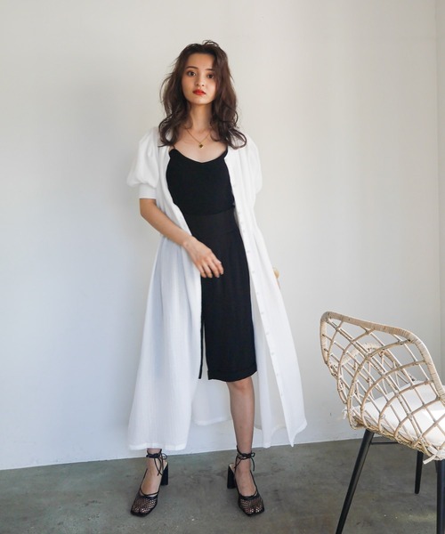 LADYMADE(レディメイド)の「ウエストタックパワショルワンピース(ワンピース・レディース・オフホワイト/イエロー/その他1・FREE)」の8枚目の写真