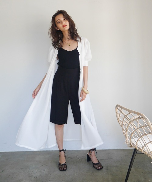 LADYMADE(レディメイド)の「ウエストタックパワショルワンピース(ワンピース・レディース・オフホワイト/イエロー/その他1・FREE)」の10枚目の写真