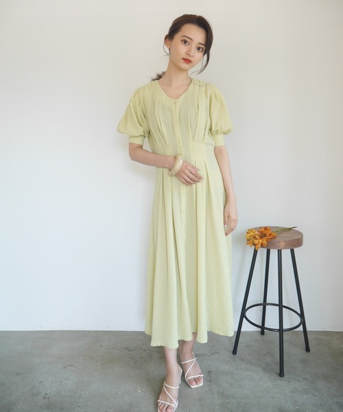 LADYMADE(レディメイド)の「ウエストタックパワショルワンピース(ワンピース・レディース・オフホワイト/イエロー/その他1・FREE)」の17枚目の写真