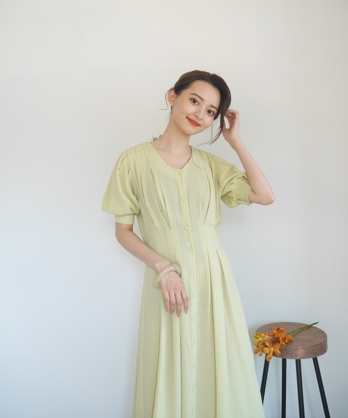 LADYMADE(レディメイド)の「ウエストタックパワショルワンピース(ワンピース・レディース・オフホワイト/イエロー/その他1・FREE)」の21枚目の写真