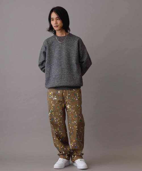 セール】【UNIVERSAL OVERALL 別注】HAND PAINT WIDE TROUSERS