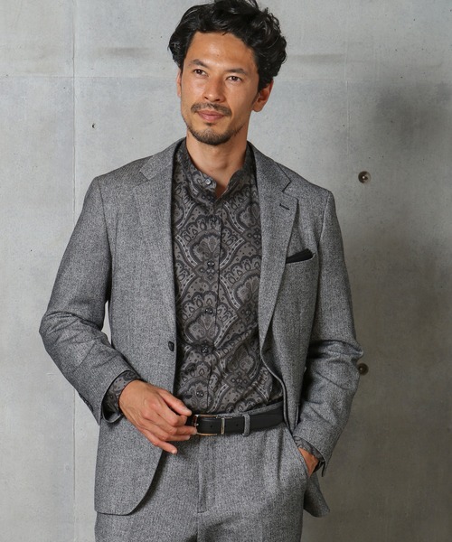 MEN'S BIGI（メンズビギ）の「《archives》ペイズリー柄バンドカラーシャツ　made in japan（シャツ/ブラウス・メンズ・グレー系その他/ブラウン系その他・01/02/03）」の10枚目の写真