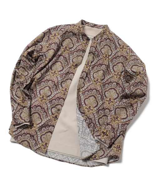 MEN'S BIGI（メンズビギ）の「《archives》ペイズリー柄バンドカラーシャツ　made in japan（シャツ/ブラウス・メンズ・グレー系その他/ブラウン系その他・01/02/03）」の20枚目の写真