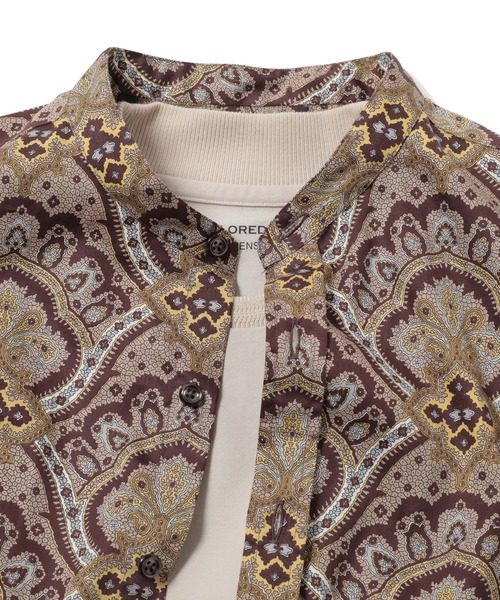 MEN'S BIGI（メンズビギ）の「《archives》ペイズリー柄バンドカラーシャツ　made in japan（シャツ/ブラウス・メンズ・グレー系その他/ブラウン系その他・01/02/03）」の21枚目の写真