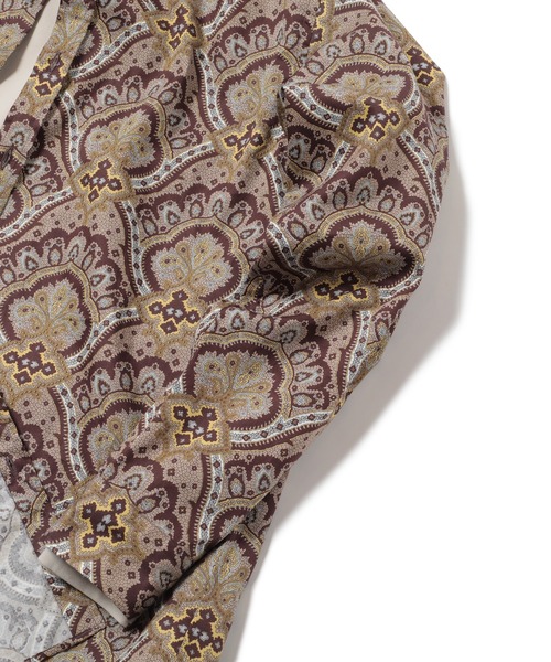 MEN'S BIGI（メンズビギ）の「《archives》ペイズリー柄バンドカラーシャツ　made in japan（シャツ/ブラウス・メンズ・グレー系その他/ブラウン系その他・01/02/03）」の3枚目の写真