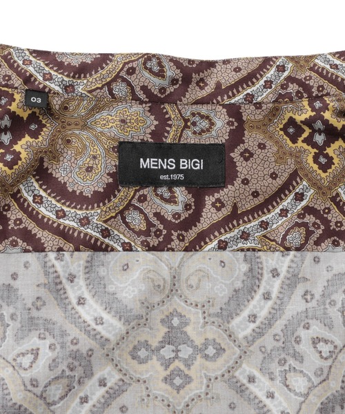 MEN'S BIGI（メンズビギ）の「《archives》ペイズリー柄バンドカラーシャツ　made in japan（シャツ/ブラウス・メンズ・グレー系その他/ブラウン系その他・01/02/03）」の22枚目の写真