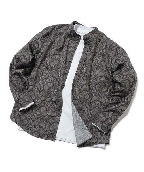 MEN'S BIGI（メンズビギ）の「《archives》ペイズリー柄バンドカラーシャツ　made in japan（シャツ/ブラウス・メンズ・グレー系その他/ブラウン系その他・01/02/03）」の13枚目の写真