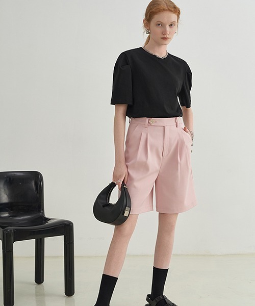 Fano Studios(ファノ ストゥディオズ)の「【Fano Studios】high waist color suit shorts FX21K114(その他パンツ・レディース・ピンク・M/L/S)」の2枚目の写真
