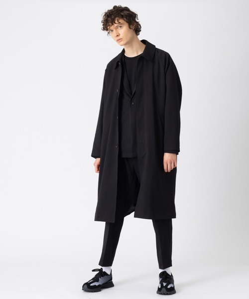 MYSELF ABAHOUSE(マイセルフアバハウス)の「【MYSELF ABAHOUSE】セットアップ対応 POLY WOOLLY TWILL ポリウーリーツイル オーバーサイズ ジャケット(テーラードジャケット・メンズ・ブラック/グレイッシュブルー/ベージュ/カーキ/グレイッシュベージュ・46/48)」の6枚目の写真