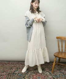 UR Lab. | UR Lab.　衿付きダイヤドットワンピース(ワンピース)
