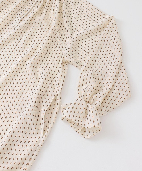 UR Lab.（アーバンリサーチラボ）の「衿付きダイヤドットワンピース（ワンピース・レディース・ブラック/アイボリー・FREE）」の20枚目の写真